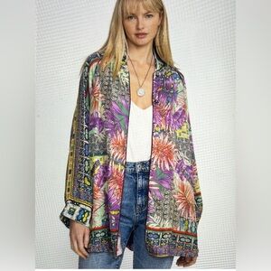 Do not buy/gone Stunning Johnny Was XL Bordona 💯 silk bordona reversible kimono